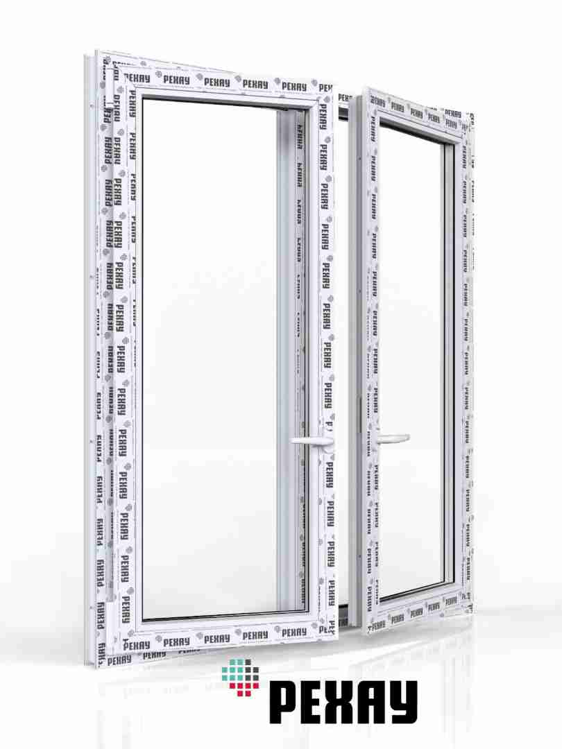 РЕХАУ Окно ПВХ BLITZ 1000х1200 мм (ВхШ) двухстворчатое