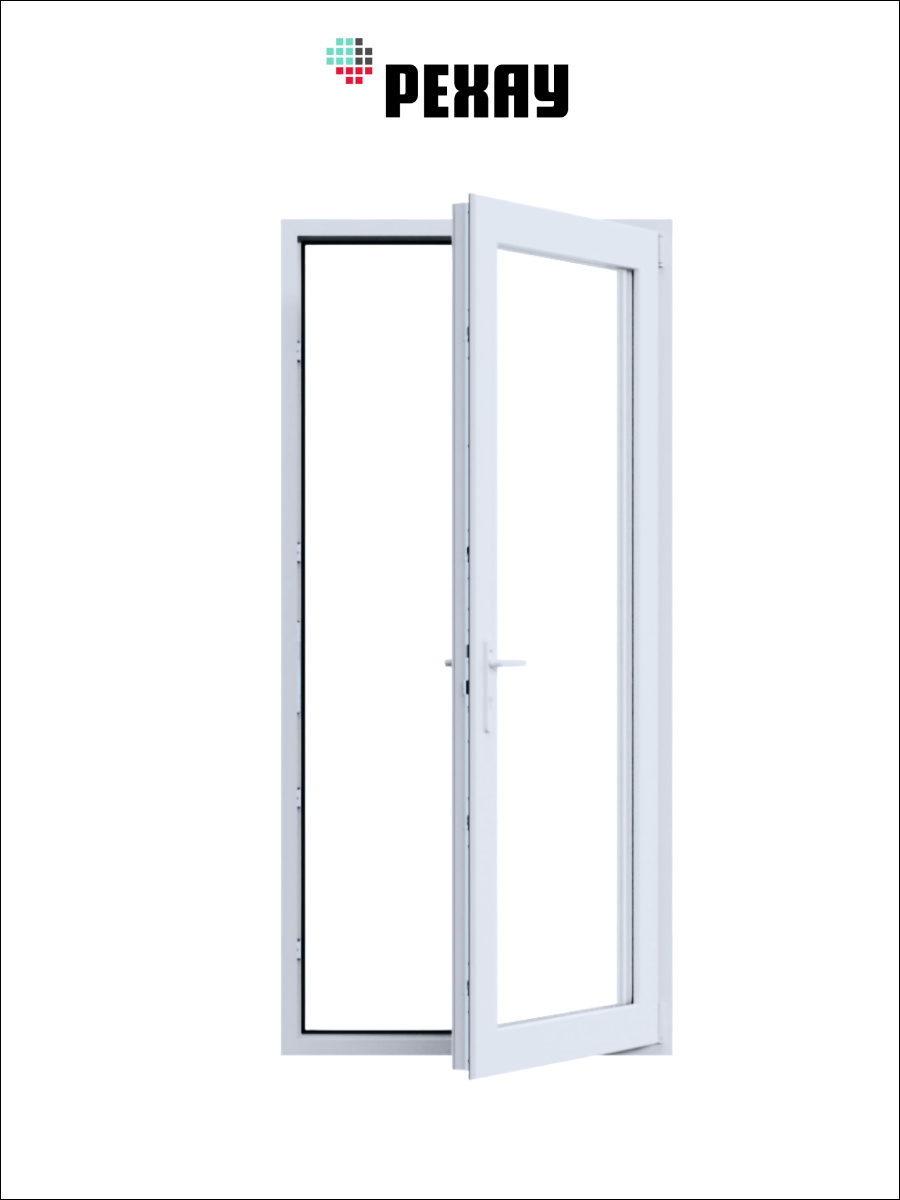 РЕХАУ Дверь ПВХ BLITZ 2000х700 (ВхШ), ручка с 2-х сторон, правая 
