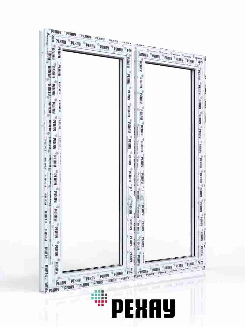 РЕХАУ Окно ПВХ BLITZ 1000х1200 мм (ВхШ) двухстворчатое