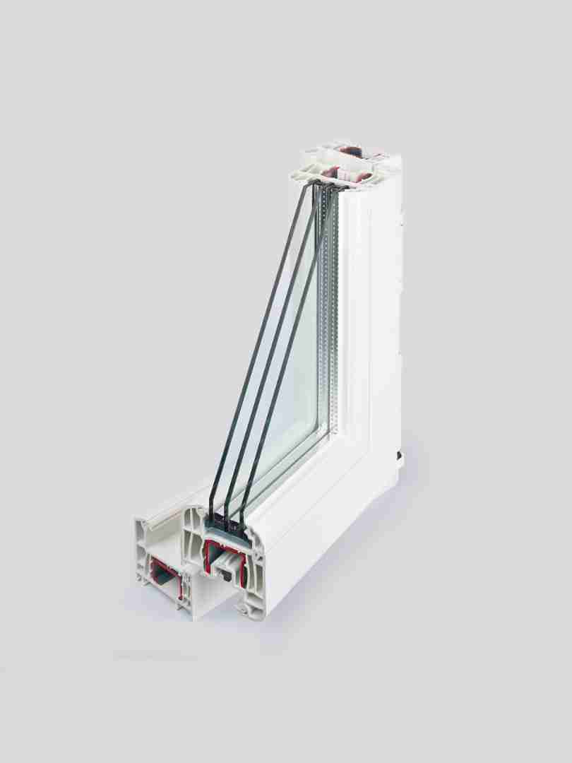 РЕХАУ Окно ПВХ DELIGHT 700х1200 мм (ВхШ) фрамуга