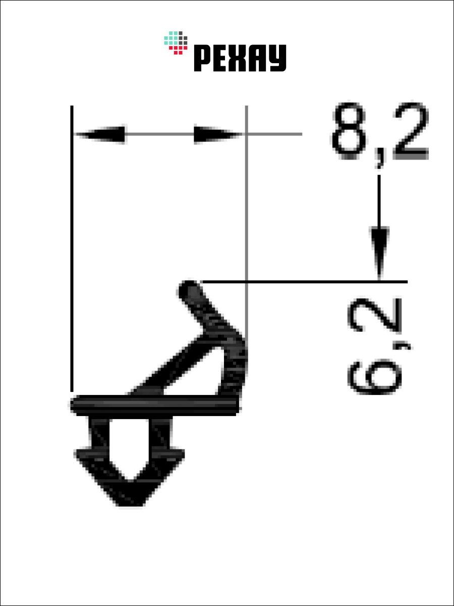Уплотнитель притворный для окон и дверей РЕХАУ РАУТЬЮБ 20 м