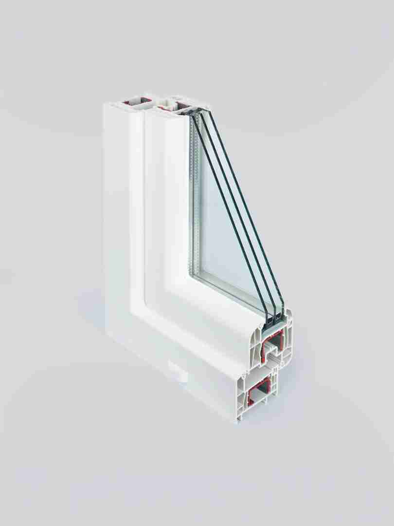 РЕХАУ Окно ПВХ DELIGHT 700х1200 мм (ВхШ) фрамуга