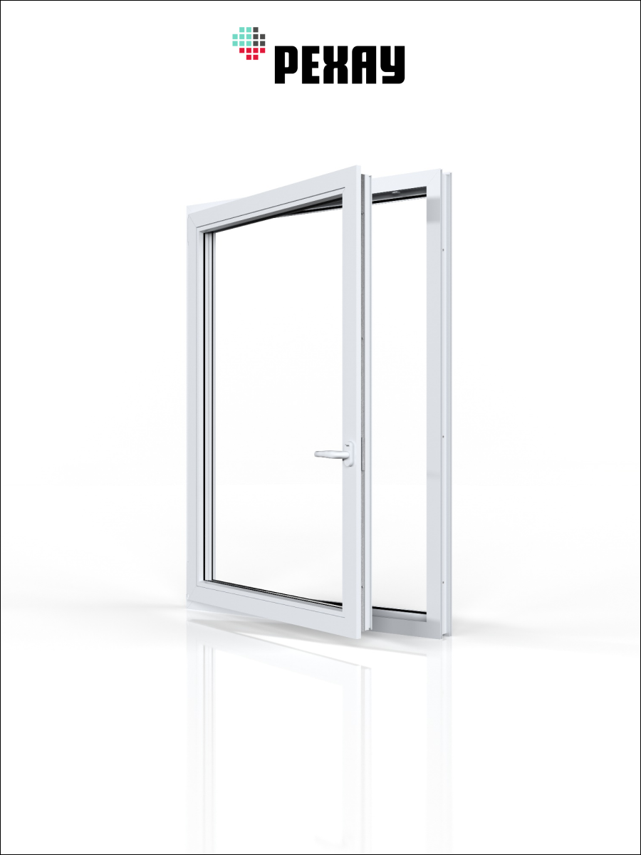 РЕХАУ Окно ПВХ CONSTANTA 1100х900 мм (ВхШ), одностворчатое, поворотно-откидное левое