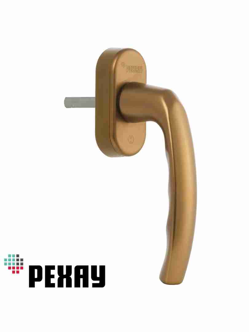 РЕХАУ Оконая ручка FREYA, золотой со штифтом VarioFit