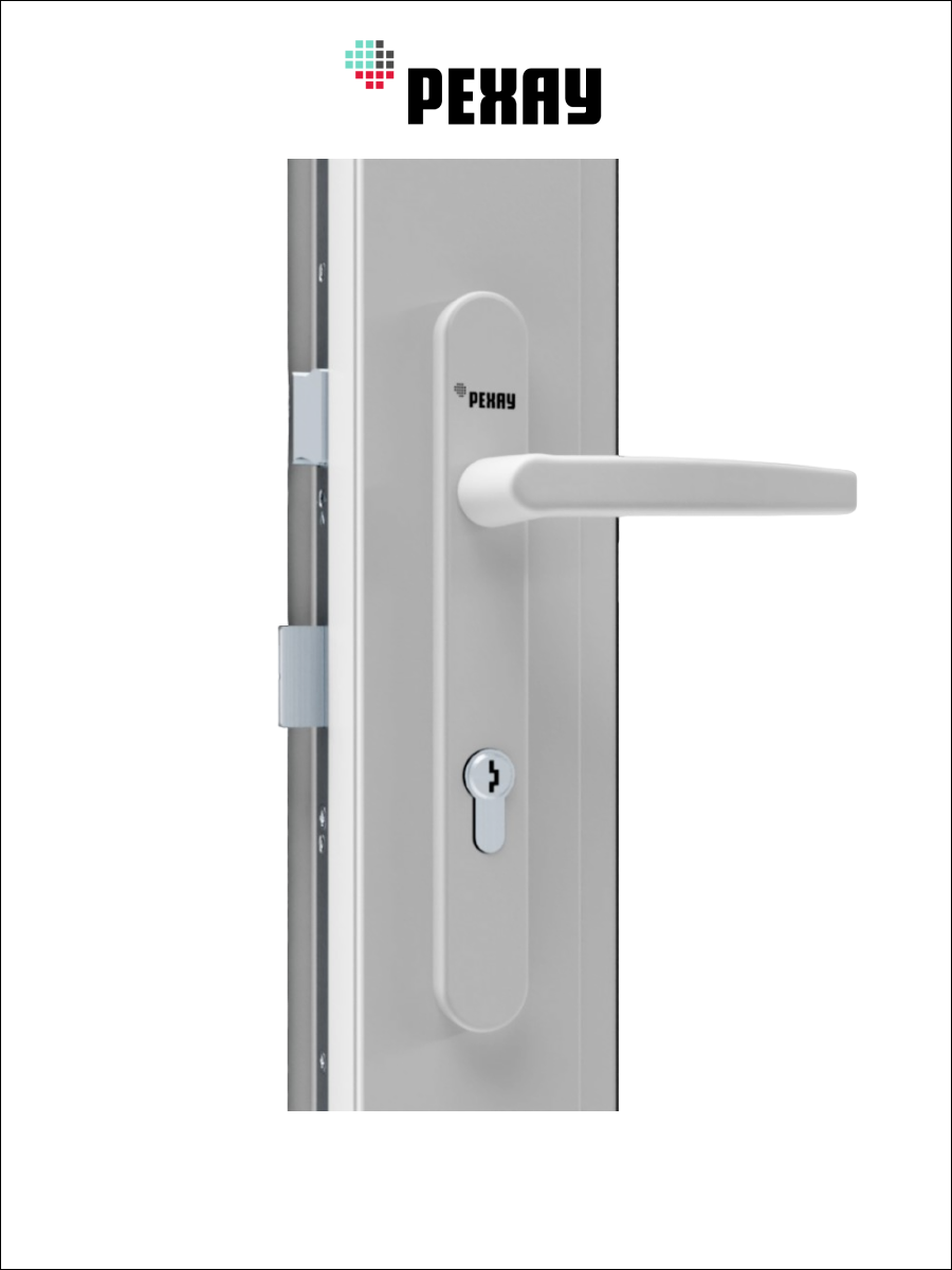 РЕХАУ Дверь ПВХ BLITZ 2000х700 (ВхШ), ручка с 2-х сторон, правая 