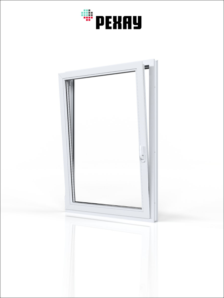 РЕХАУ Окно ПВХ CONSTANTA 1100х900 мм (ВхШ), одностворчатое, поворотно-откидное левое