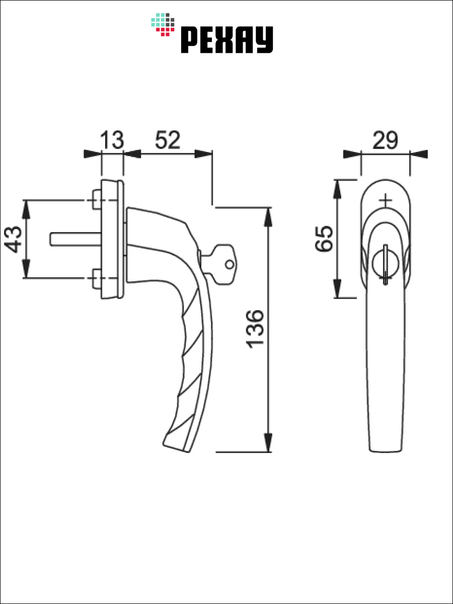 РЕХАУ Оконная ручка FREYA Tilt first, белый